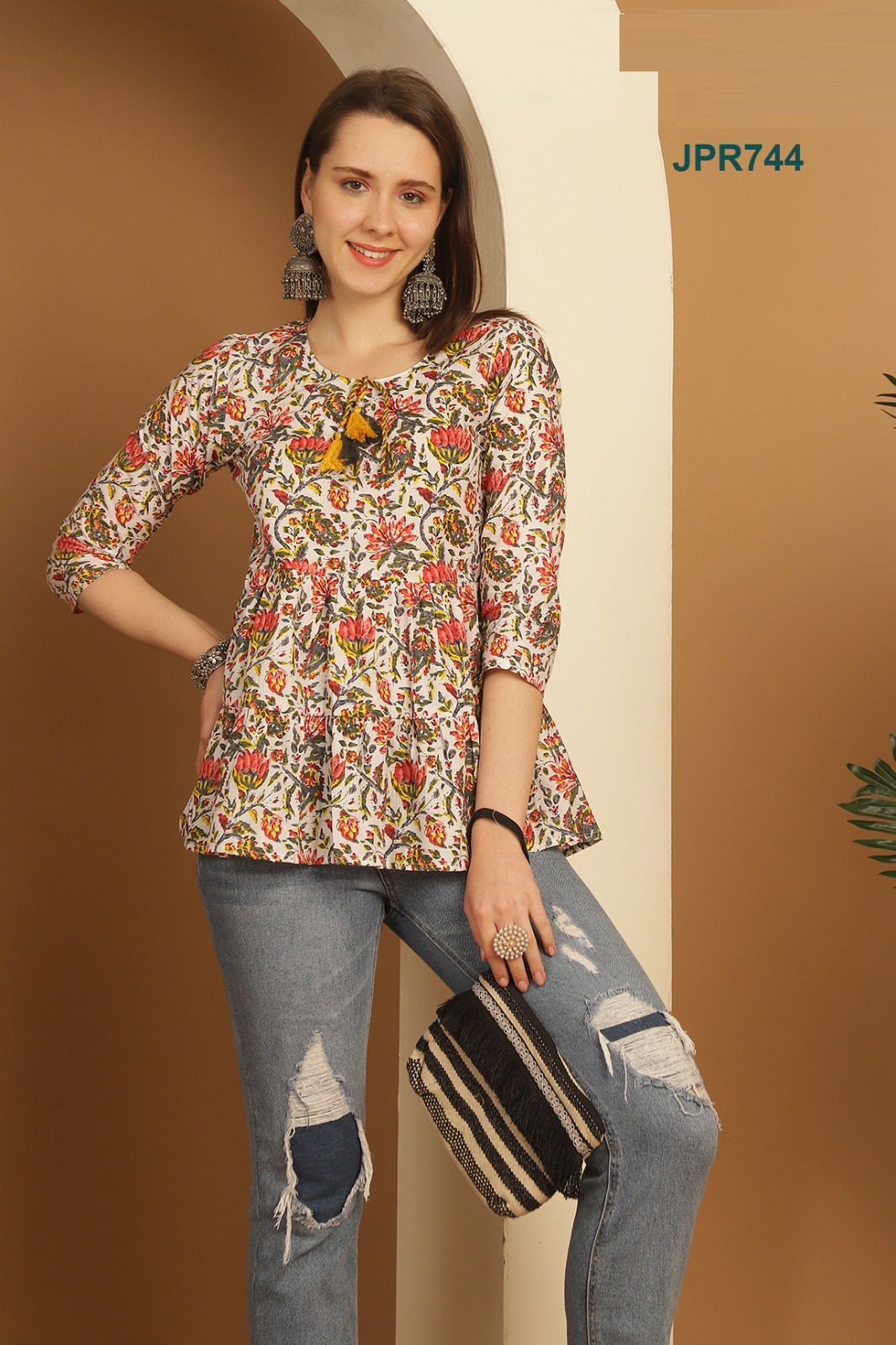 Melody By Trendy Summer Special Cotton Printed Tops Wholesalers In Delhi
